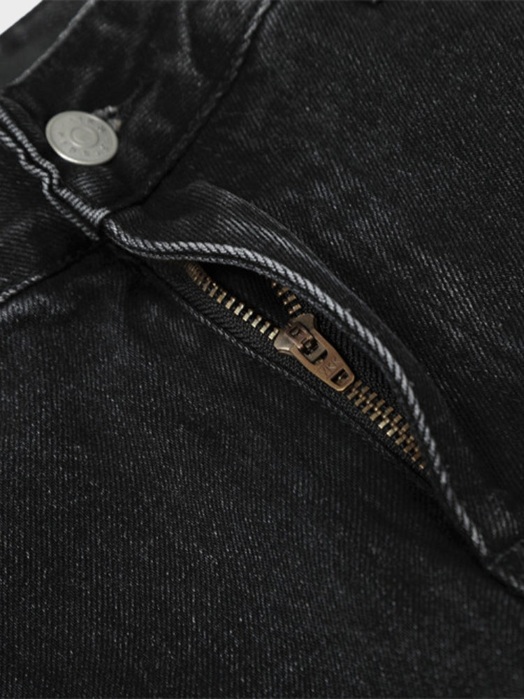 Revelse™ Wide-Leg Loose Fit Baggy Denim Jeans Black