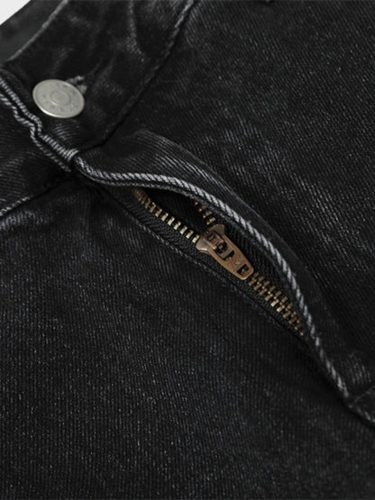 Revelse™ Wide-Leg Loose Fit Baggy Denim Jeans Black