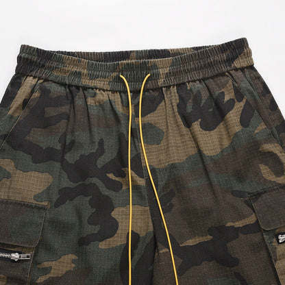 Revelse™ Men's Camo Cargo Shorts Streetwear Utility Style