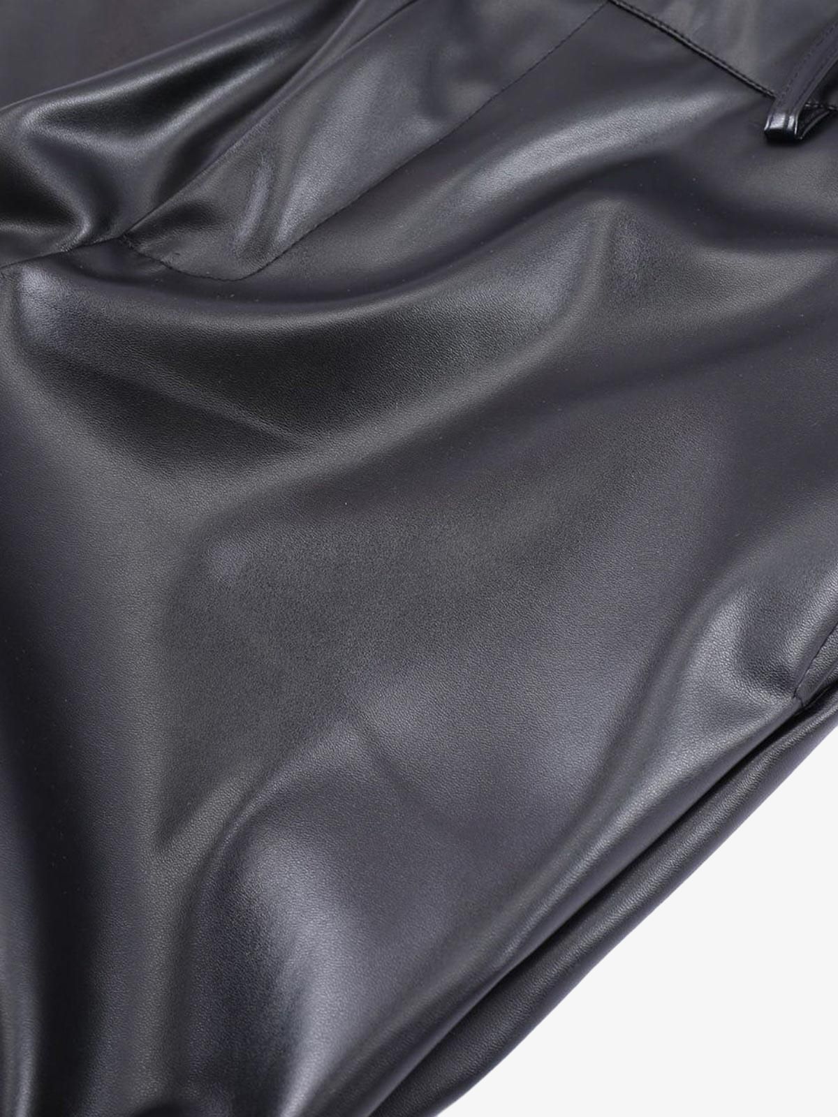 Revelse™ Punk Style Pleated Faux Leather Pants