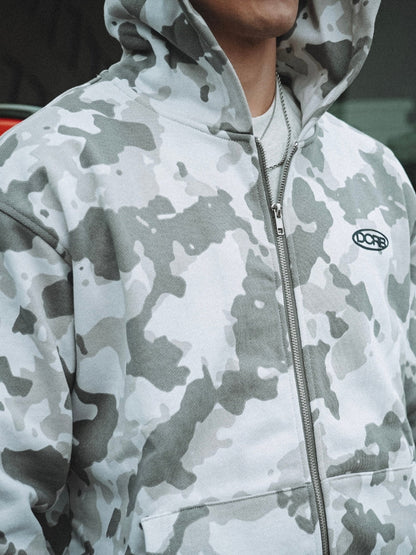 Revelse™ Oversized French Terry Camo Tracksuit Set