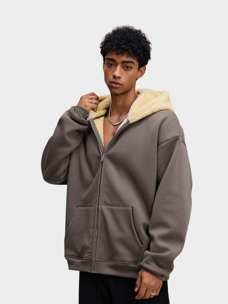 Revelse™ Full-Zip Fleece Hoodie Loose Fit
