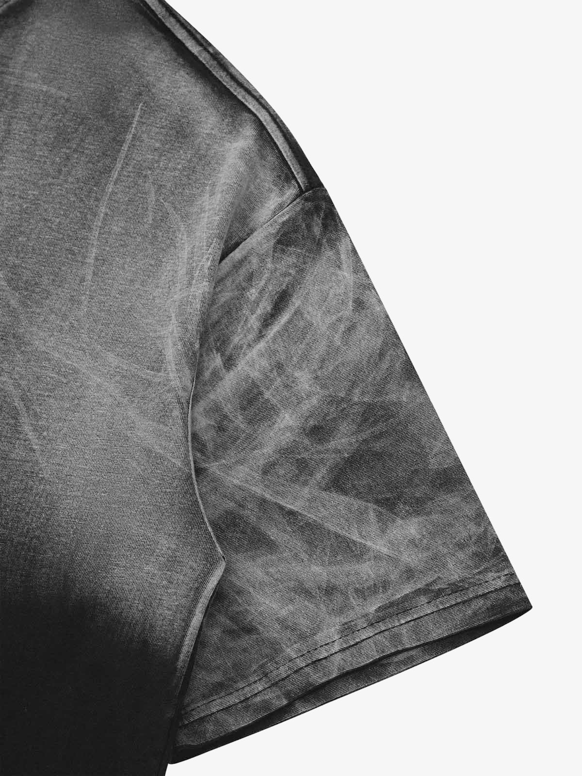 Revelse™ Metal Tag Street Rap Graphic T-Shirt