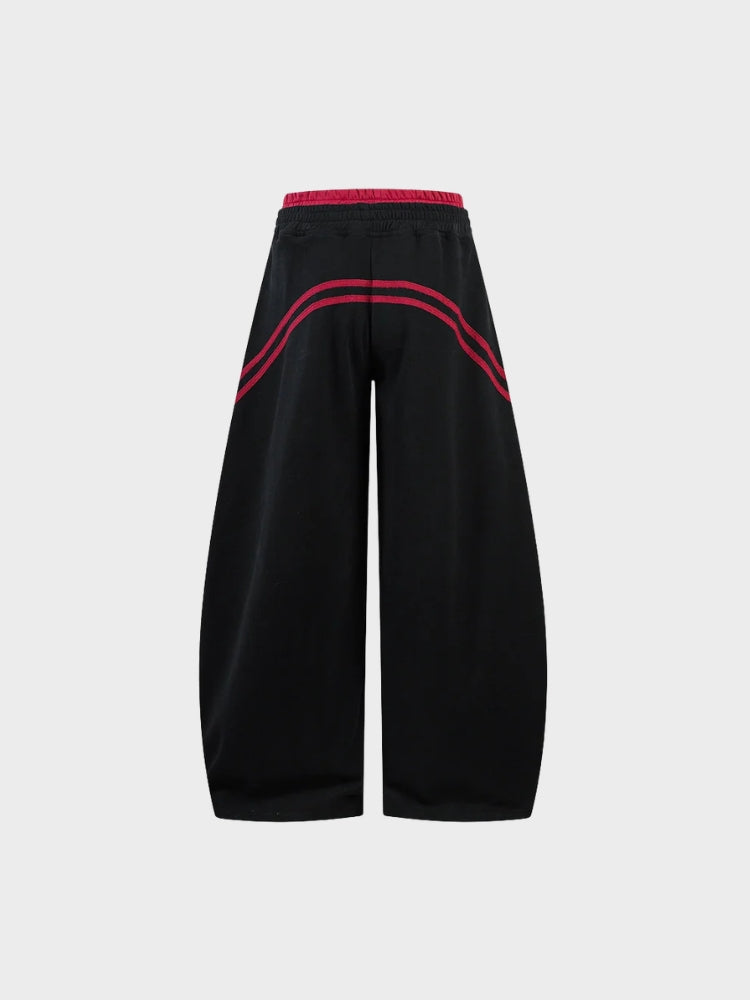 Revelse™ Cotton Blend Balloon-Leg Joggers with Contrast Waistband