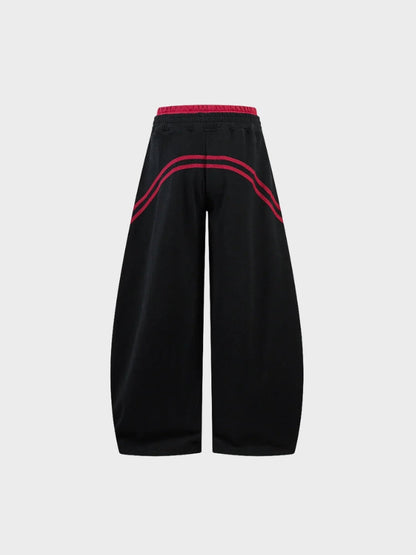 Revelse™ Cotton Blend Balloon-Leg Joggers with Contrast Waistband
