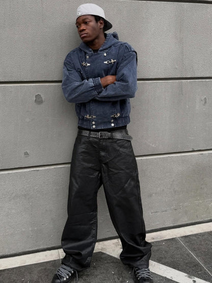 Revelse™ Cotton Denim Toggle Jacket