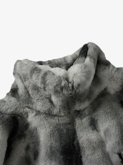 Revelse™ Heavy-Duty Faux Lambswool Tie-Dye Urban Jacket