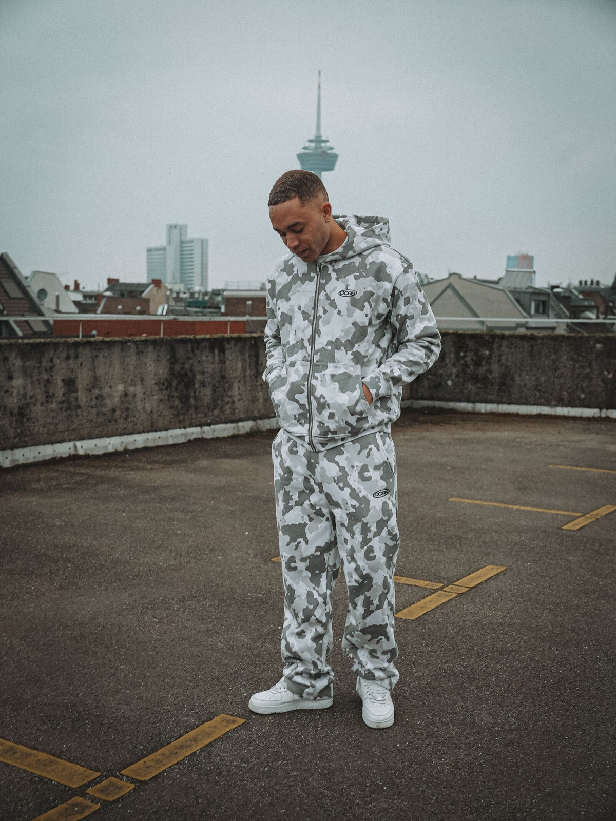 Revelse™ Oversized French Terry Camo Tracksuit Set