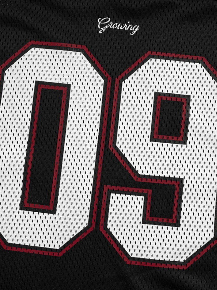 Revelse™ Mesh Varsity Short-Sleeve Sports Jersey with Oversized Numeral