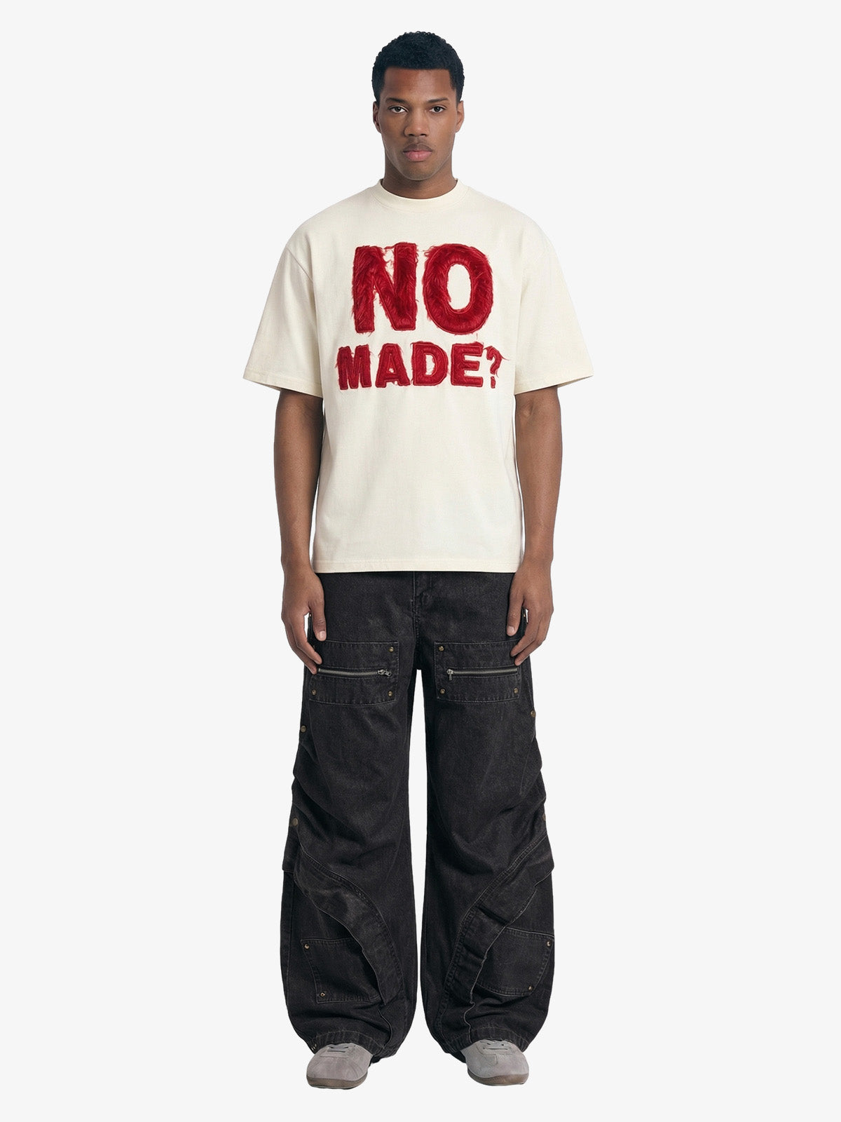 Revelse™ Retro Embroidered Patch Heavy Cotton T-Shirt