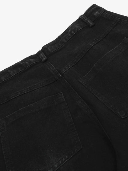 Revelse™ Contrast Stitching Barrel Leg Denim Jeans