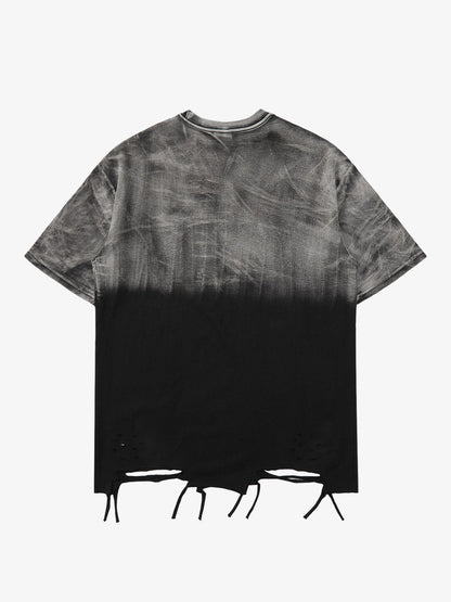 Revelse™ Metal Tag Street Rap Graphic T-Shirt