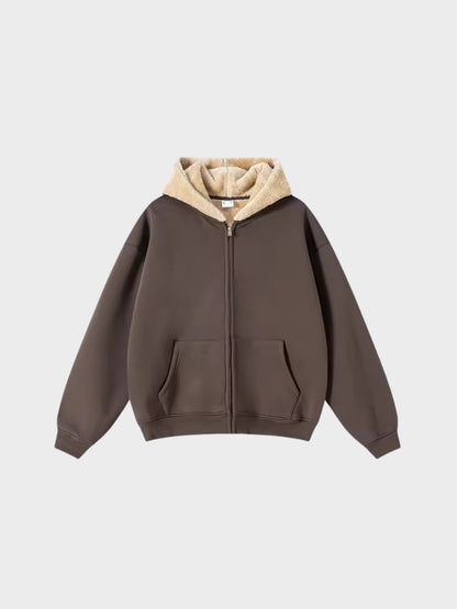 Revelse™ Full-Zip Fleece Hoodie Loose Fit