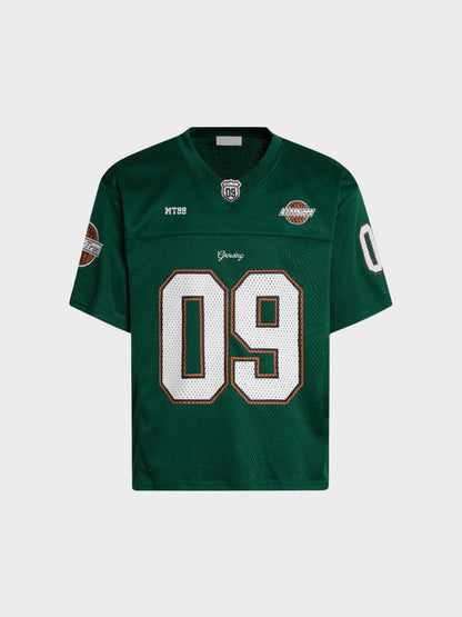 Revelse™ Mesh Varsity Short-Sleeve Sports Jersey with Oversized Numeral