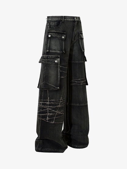 Revelse™ Embroidered Hip-Hop Street Style Jeans