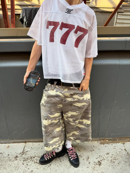 Revelse™ Oversized Mesh 777 Jersey Top