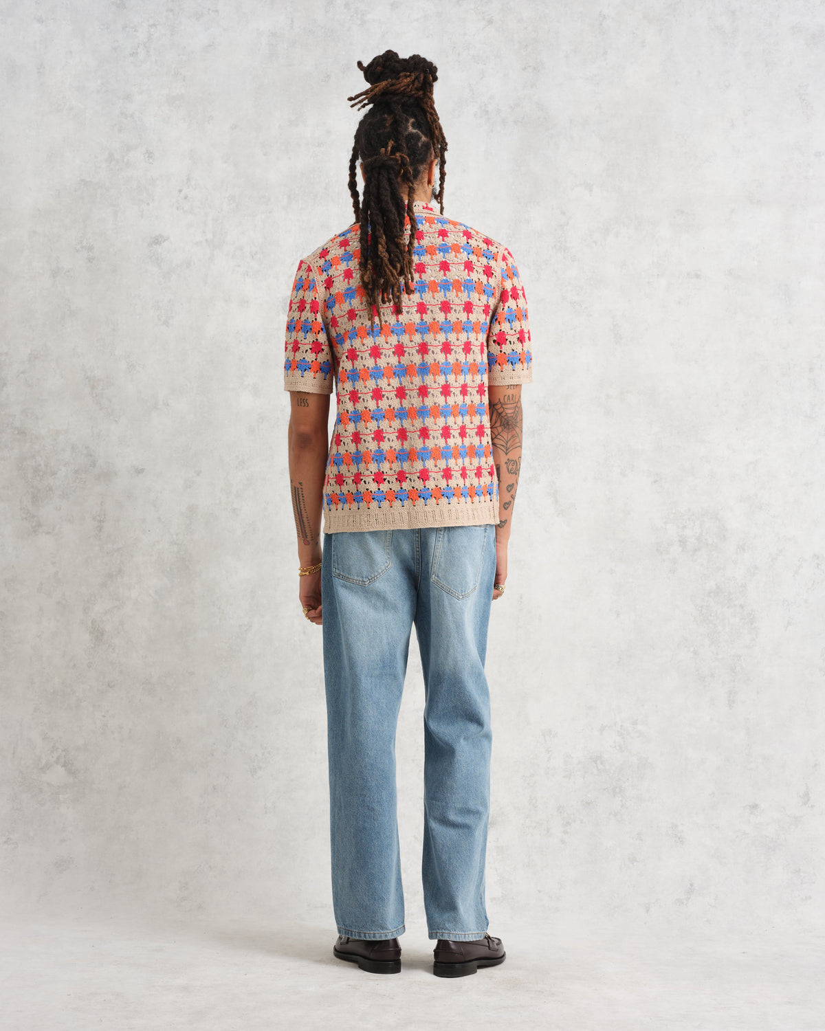 Revelse™ Multicolor Splash Crochet Shirt