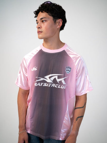 Revelse™ Distressed Football Mesh T-Shirt Cotton Blend