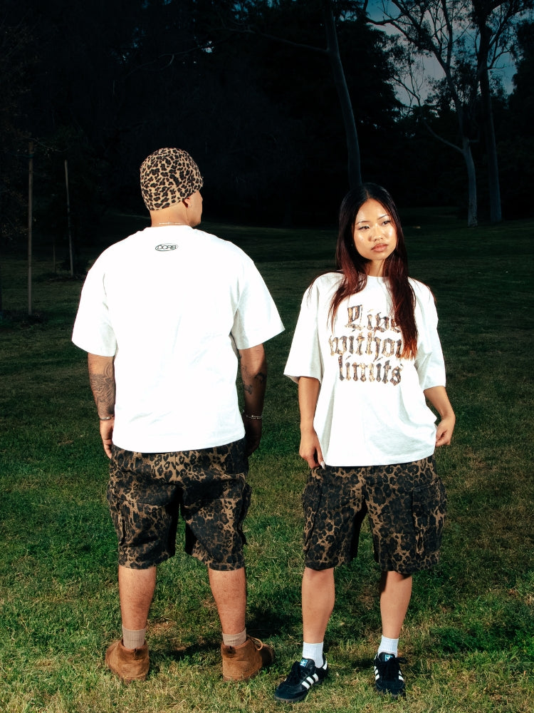 Revelse™ Oversized Cotton Camo Graphic T-Shirt