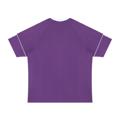 Cotton colour block T-shirt displayed for everyday styling
