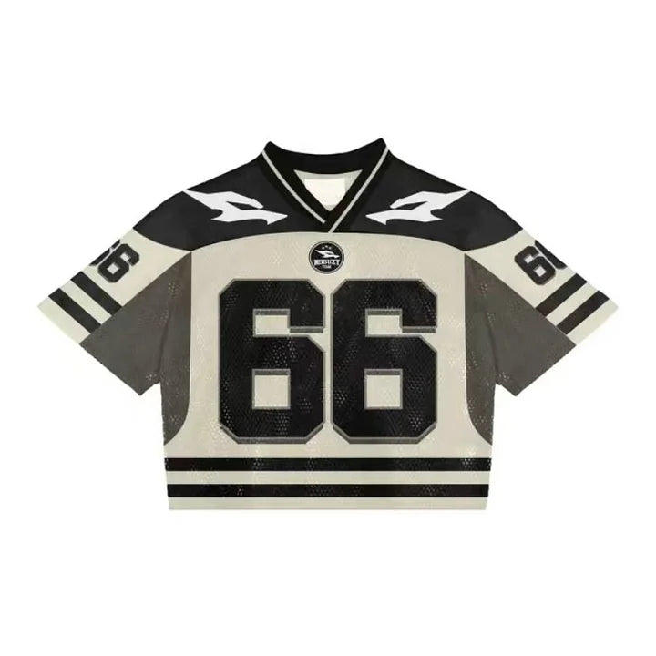 Revelse™ Unisex Mesh Football Jersey with Graphic Print