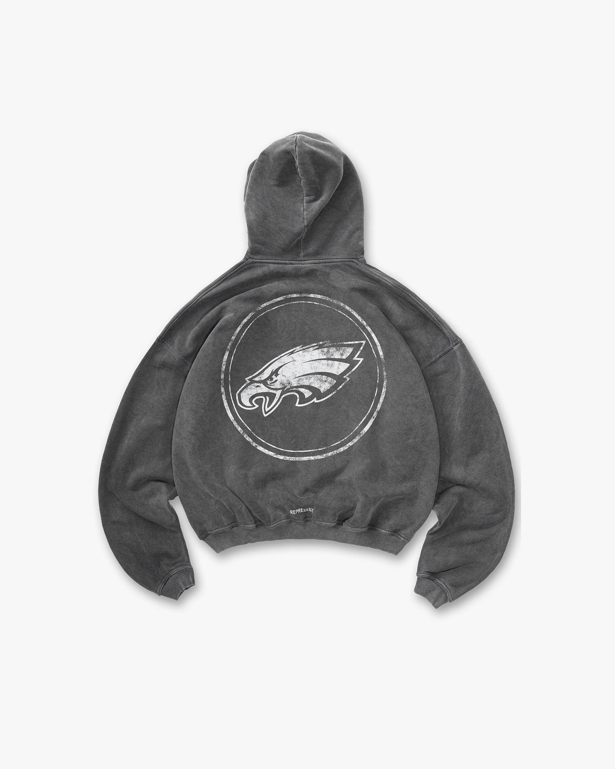 Revelse™ Vintage Grey Philadelphia Eagles Graphic Hoodie