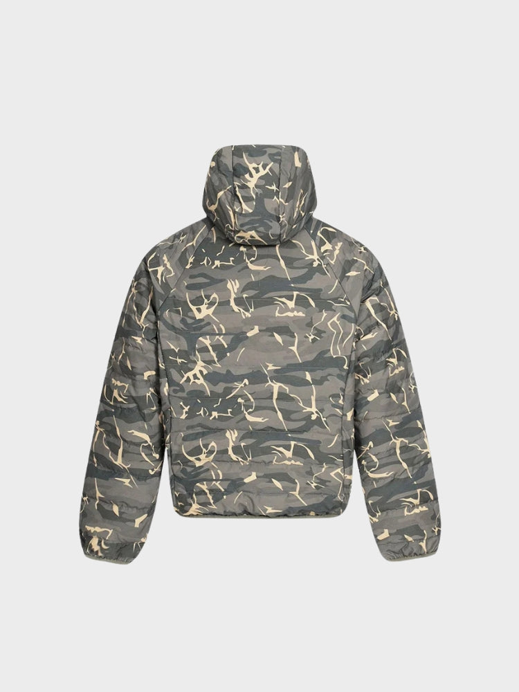 Revelse™ Camouflage Insulated Quilted Jacket With Side Zipper