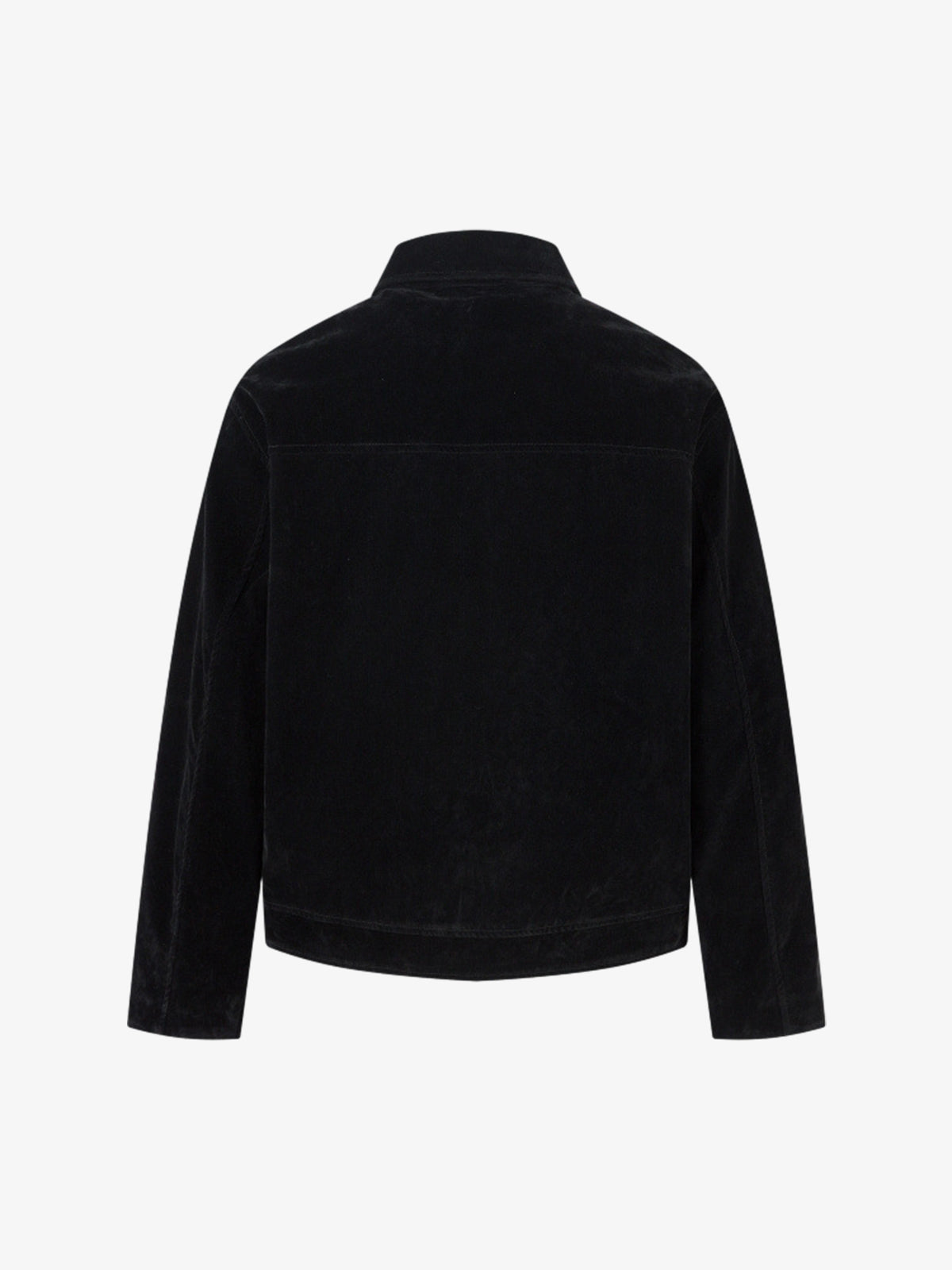 Revelse™ Retro Suede Bomber Jacket with Metal Button Lapel