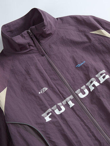 Revelse™ Polyester Stand Collar Track Jacket Lightweight