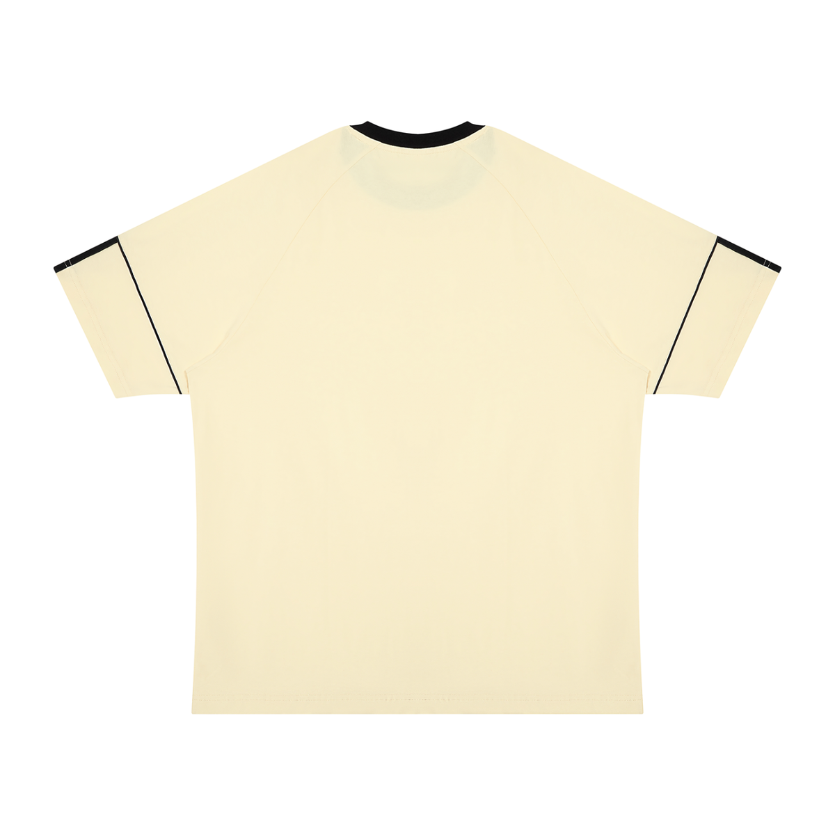 Colour block T-shirt sleeve and shoulder detail