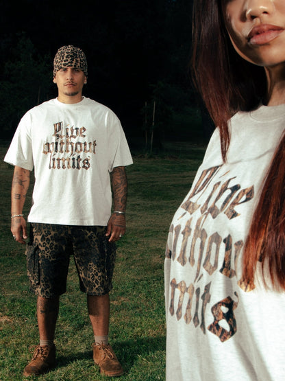 Revelse™ Oversized Cotton Camo Graphic T-Shirt
