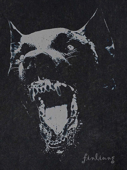 Revelse™ Doberman Print Washed Cotton T-Shirt