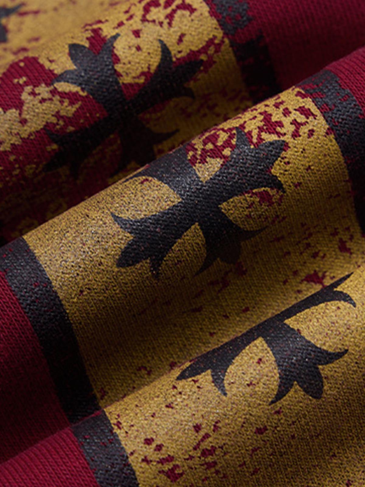 Lower-leg detail of wide-leg sweatpants