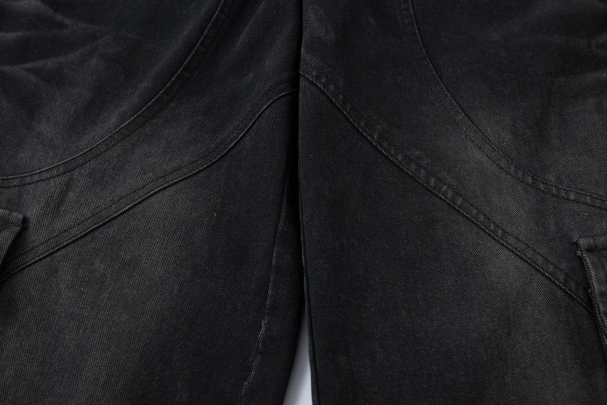 Revelse™ Distressed Washed Multi-Pocket Denim Jeans