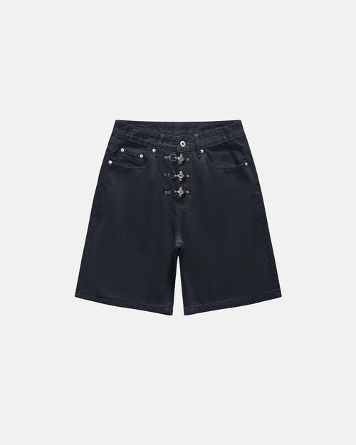 Revelse™ Men's Denim Metal Buckle Baggy Jorts