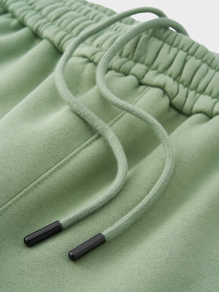 Revelse™ Oversized Cotton Blend Hoodie and Jogger Tracksuit Set Light Green
