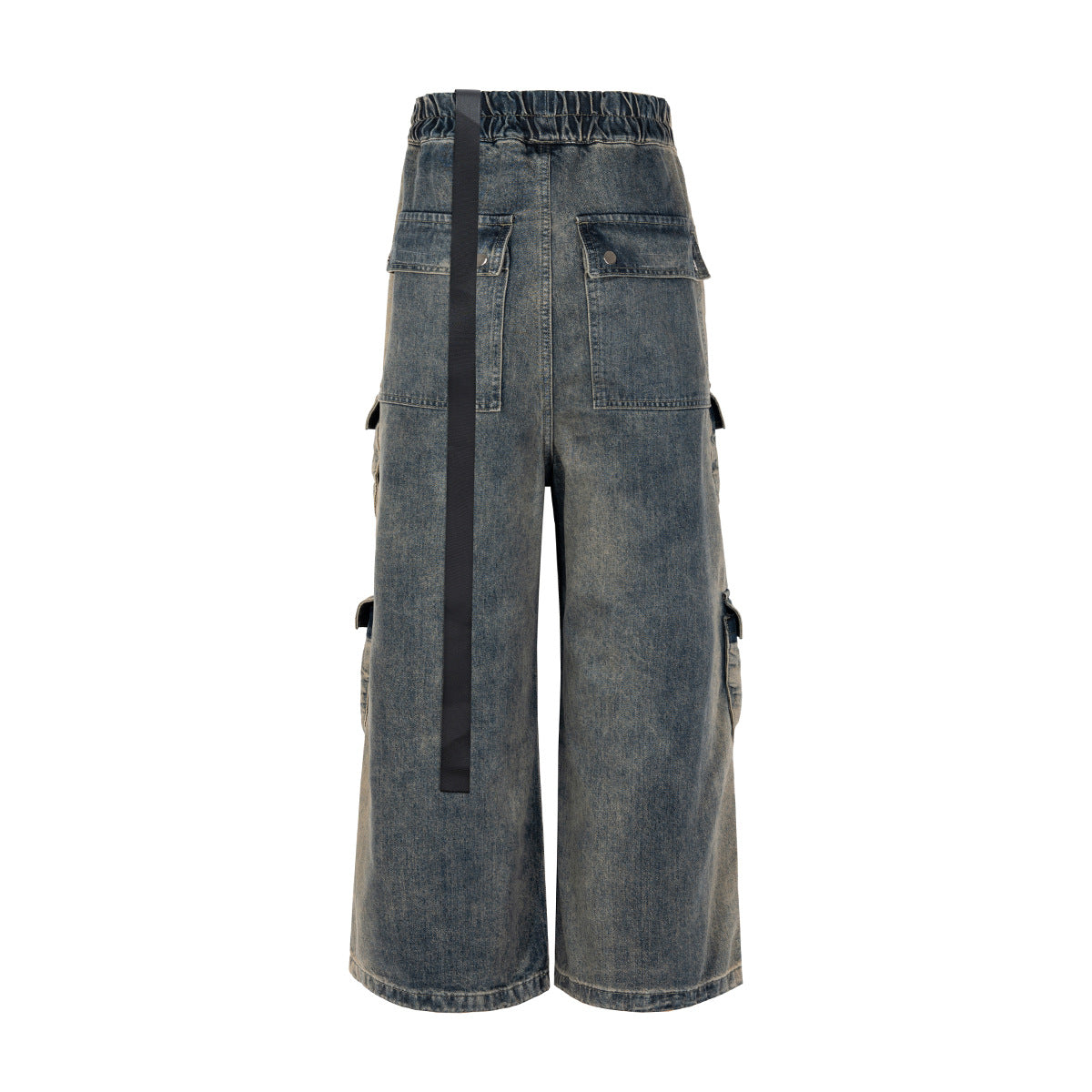 Revelse™ Wide Leg Multi-Pocket Loose Fit Straight Jeans