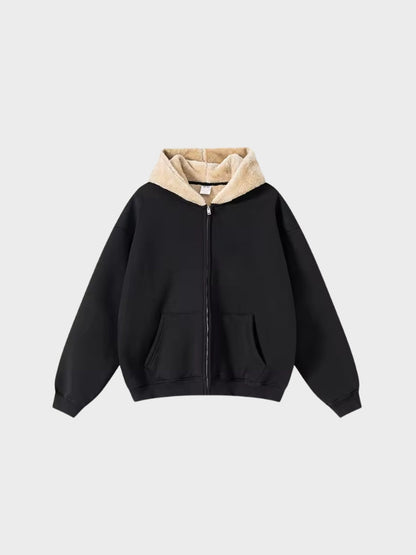Revelse™ Full-Zip Fleece Hoodie Loose Fit