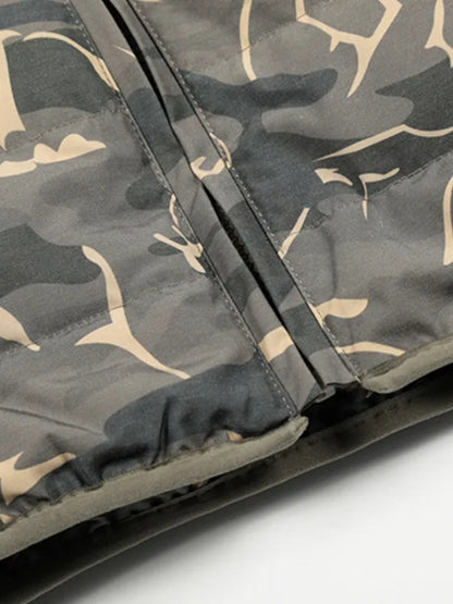 Revelse™ Camouflage Insulated Quilted Jacket With Side Zipper