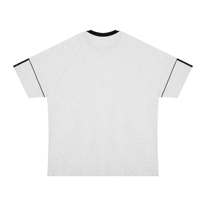 Back detail of the colour block cotton T-shirt