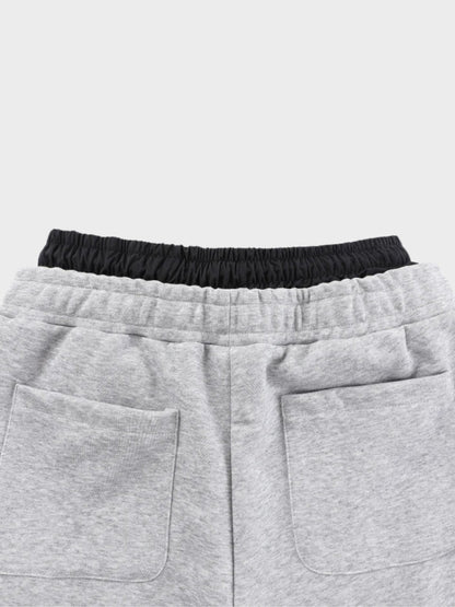Revelse™ Wide-Leg Cotton Joggers with Side Stripe Panels