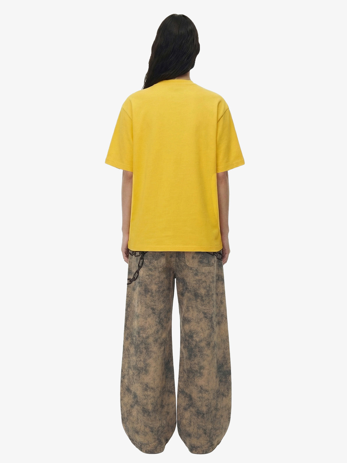 Revelse™ Retro Embroidered Patch Heavy Cotton T-Shirt
