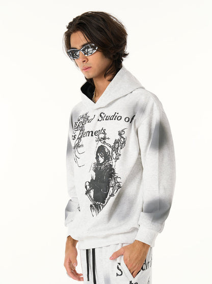 Revelse™ Graphic Print Hooded Jacket for Men
