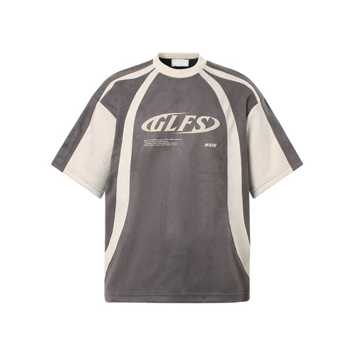 Revelse™ Color Blocking Retro Style Graphic T-Shirt