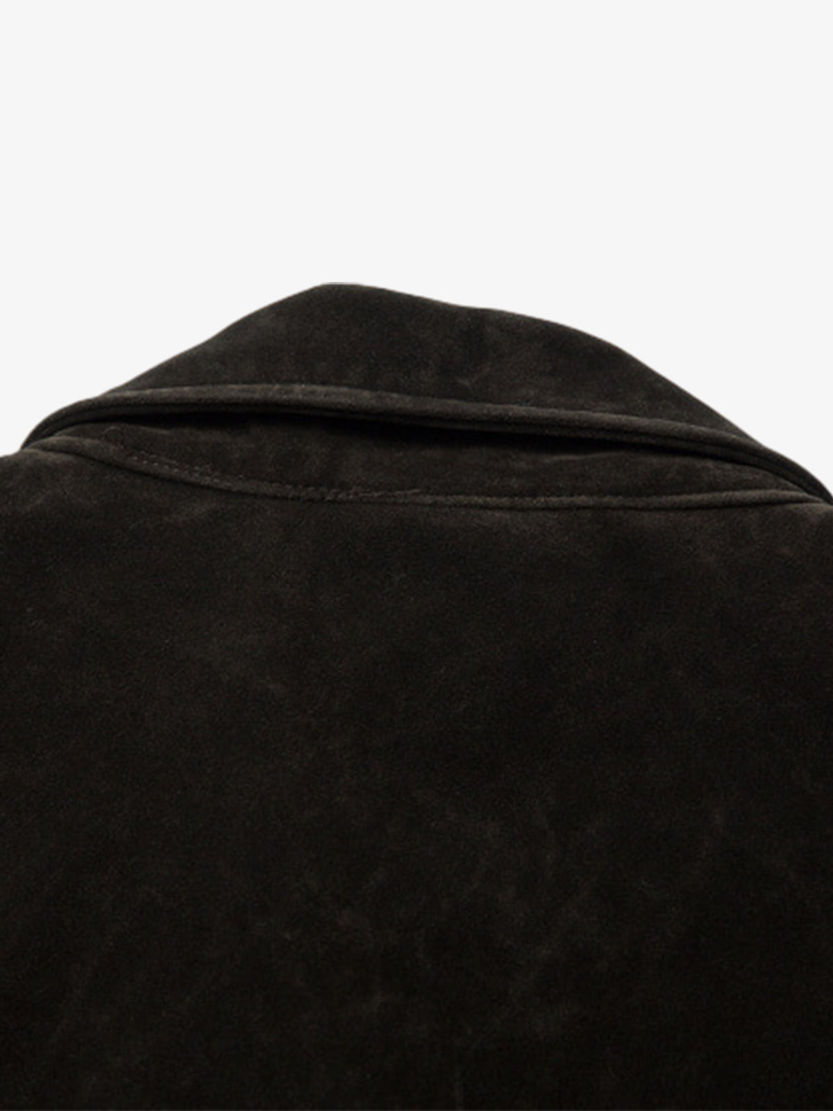 Revelse™ Retro Suede Bomber Jacket with Metal Button Lapel