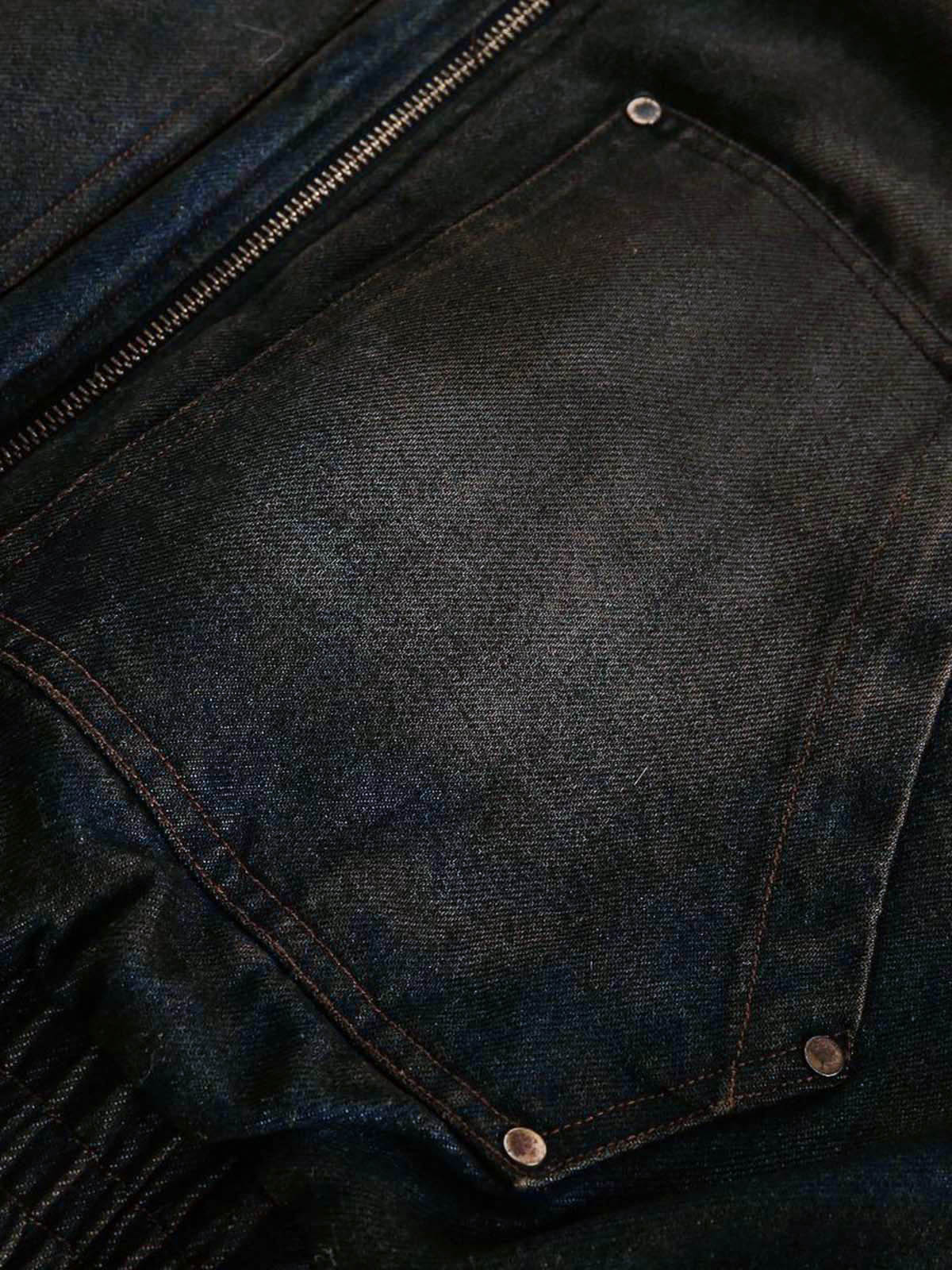 Revelse™ Washed Cotton Fur Hooded Jacket