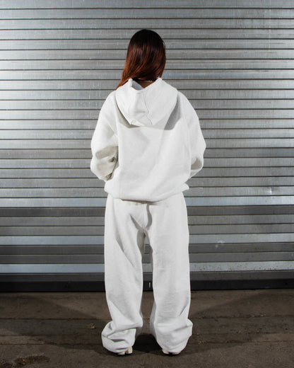 Revelse™ Oversized Cotton Blend Tracksuit Set Light Grey