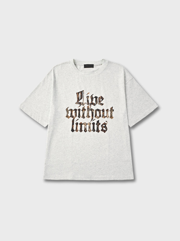 Revelse™ Oversized Cotton Camo Graphic T-Shirt
