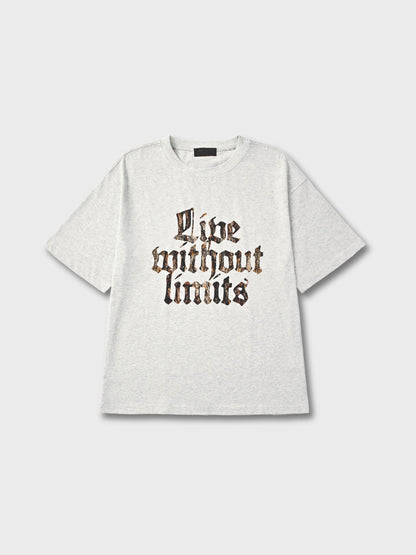 Revelse™ Oversized Cotton Camo Graphic T-Shirt