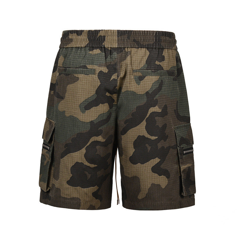 Revelse™ Men's Camo Cargo Shorts Streetwear Utility Style
